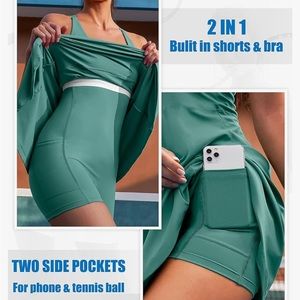 Mint Tennis Dress. Built in shorts and pockets.